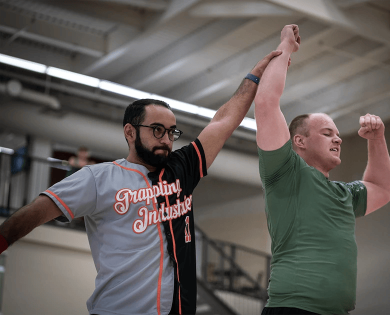 man taking mma classes at Limitless BJJ Edmonton